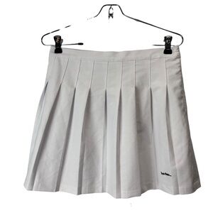 Iets Frans Urban Outfitters white pleated tennis skirt size small preppy